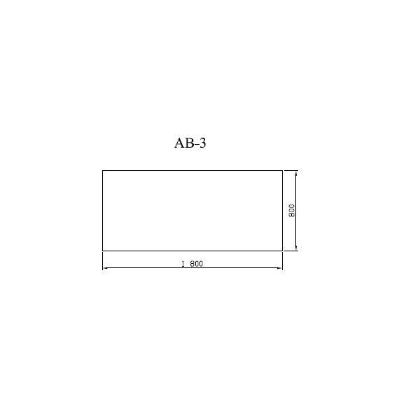 Biurko proste AZURR AB-3 180 x 80, h=75